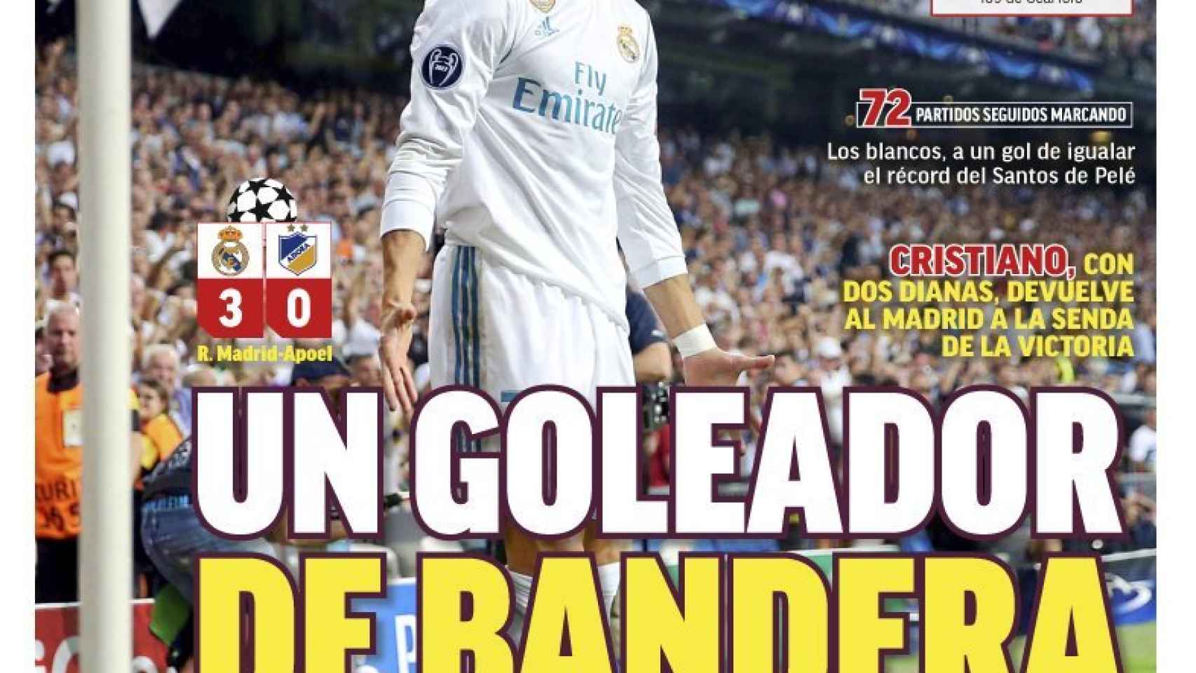 Imagen de archivo de una portada del diario Marca.