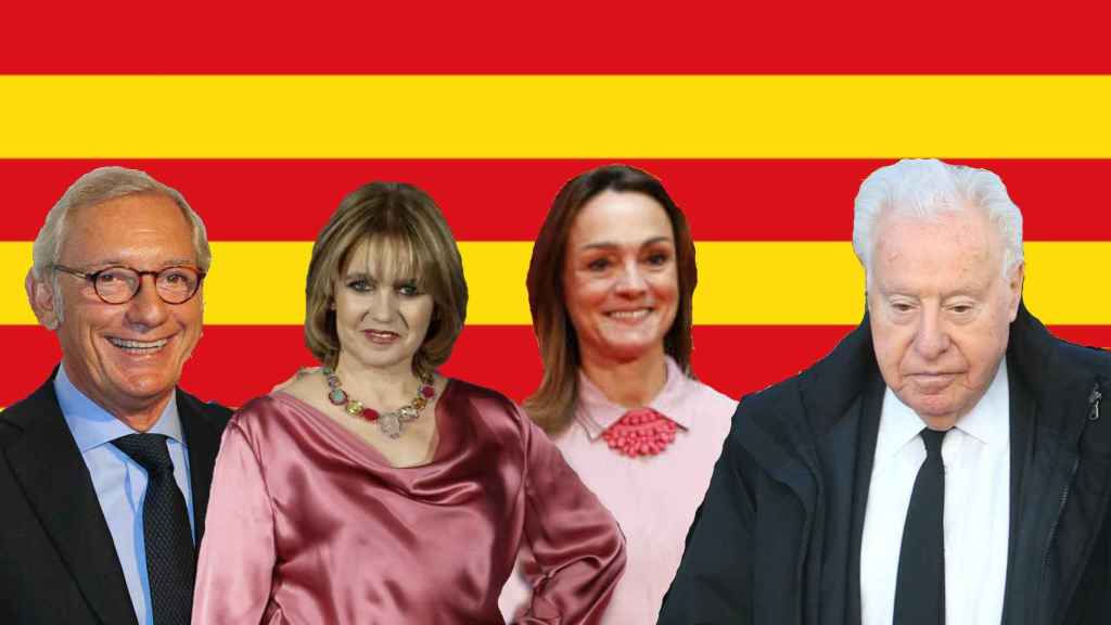 Algunas de las grandes familias de la sociedad catalana.