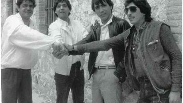 Los chichos y El Vaquilla en 1985.