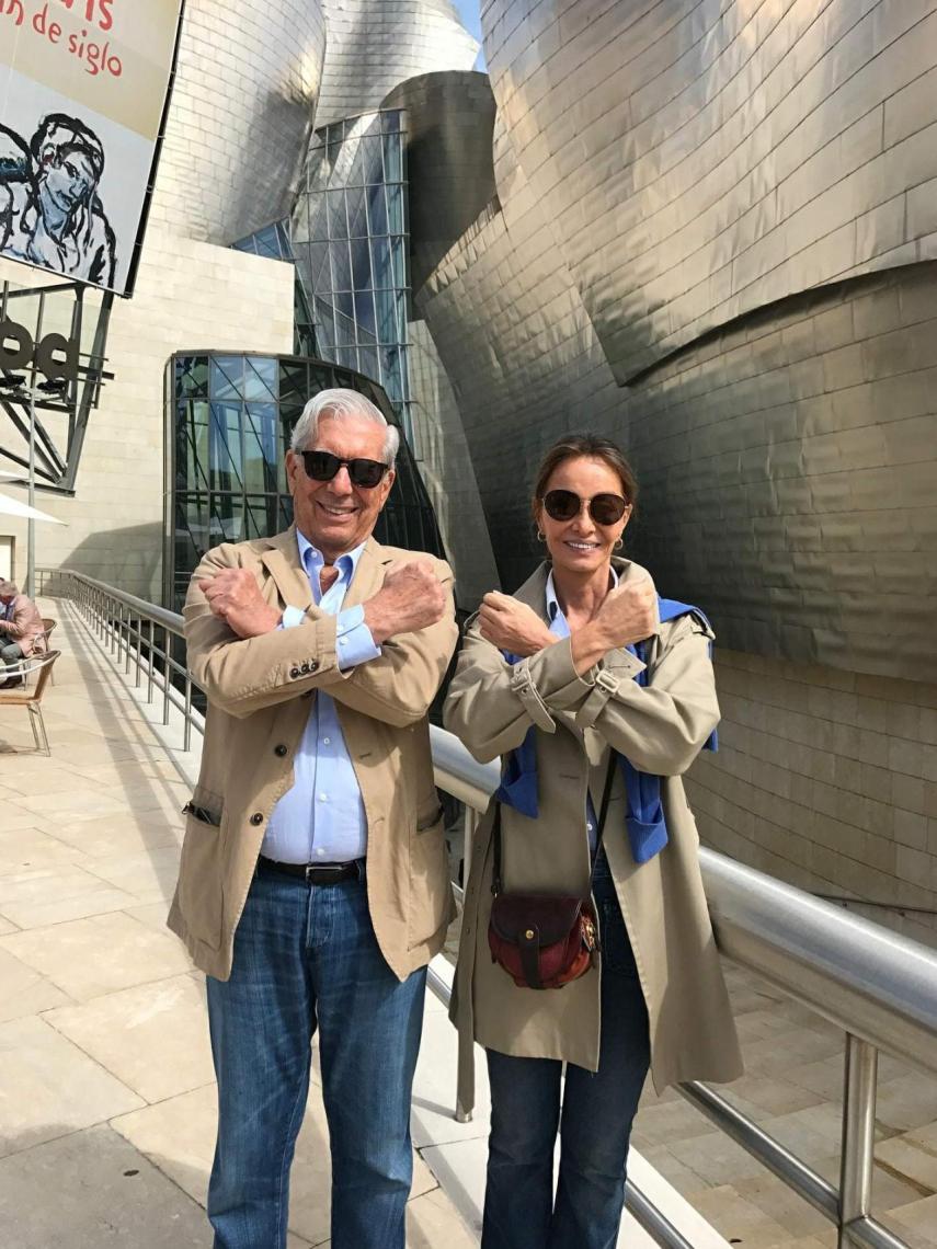 La pareja durante la visita al Museo Guggenheim de Bilbao