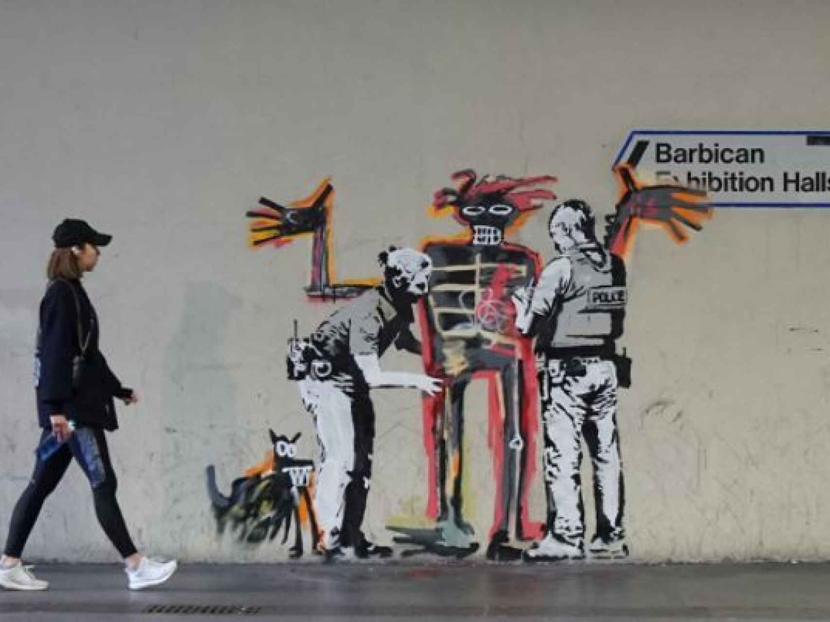 El grafiti, en la cuenta de instagram verificada de Banksy.