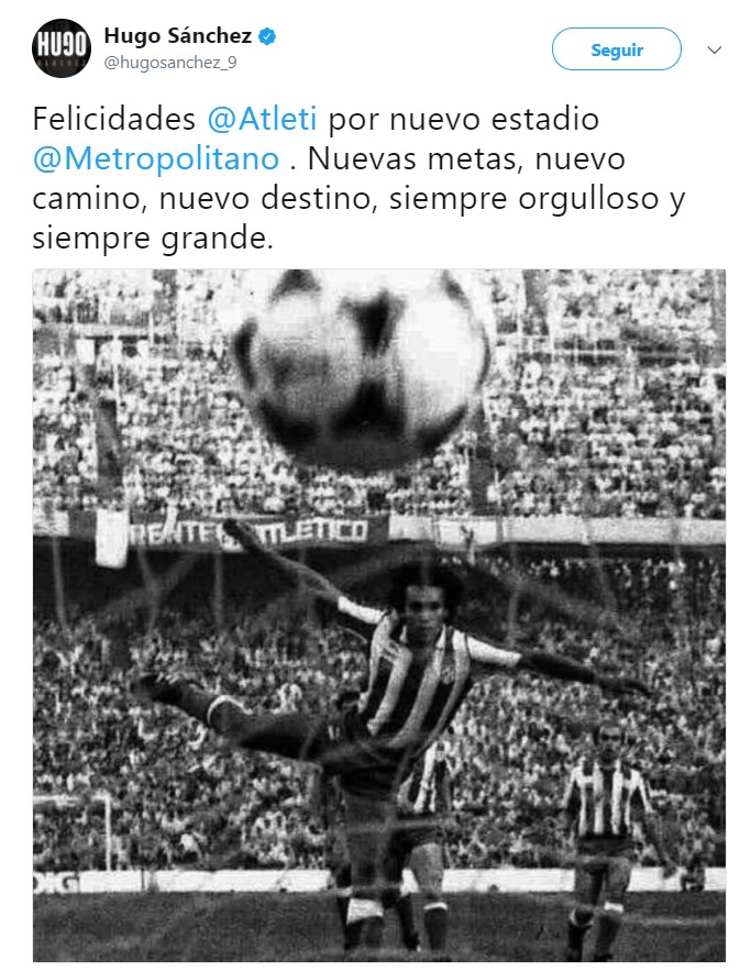 La elegante respuesta de Hugo Sánchez a los atléticos que destrozaron su placa del Wanda