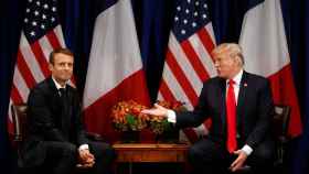 Trump y Macron se han reunido este martes en el plenario de la ONU