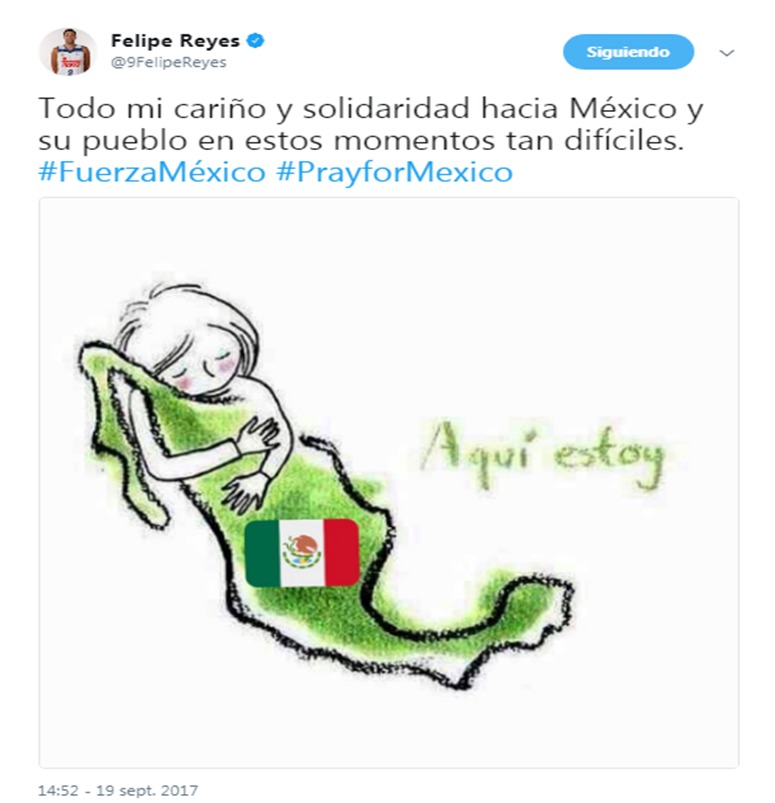El mundo del deporte se vuelca con las víctimas del terremoto de México