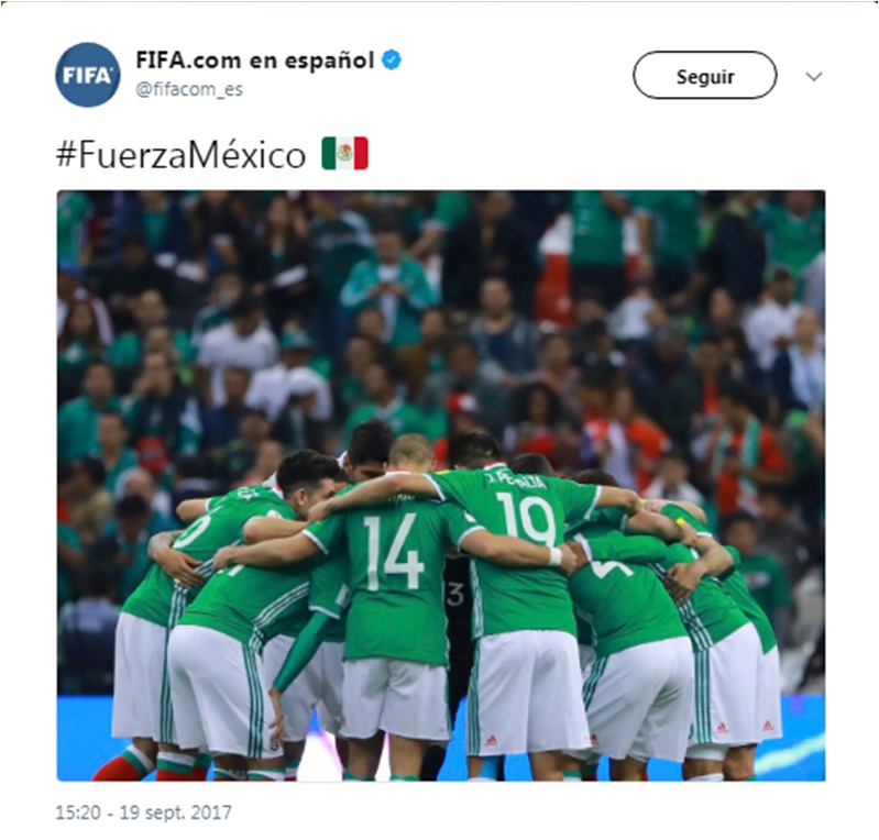 El mundo del deporte se vuelca con las víctimas del terremoto de México