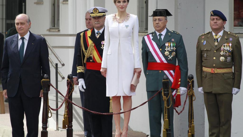 Letizia en la entrega de la Enseña en mayor de 2015.