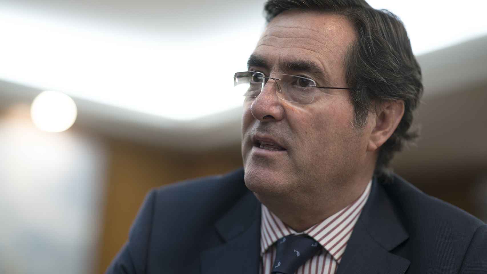 Antonio Garamendi, presidente de CEPYME, durante una entrevista con EL ESPAÑOL.