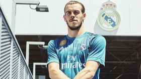 Gareth Bale, con la equipación del Madrid