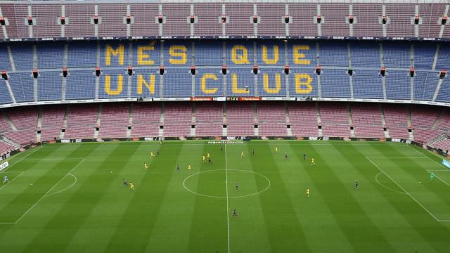 El Camp Nou vacío durante el Barcelona - Las Palmas.