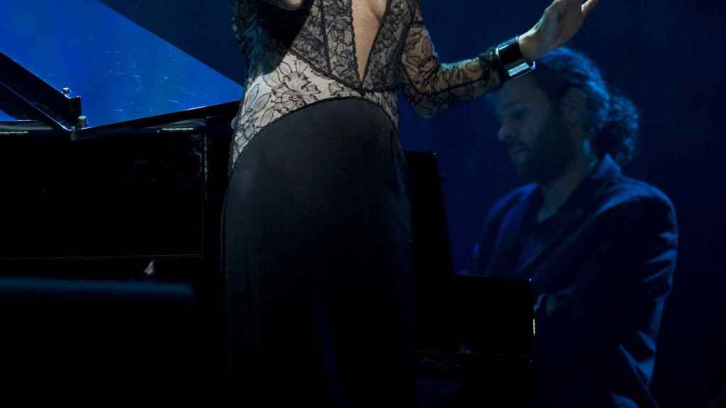 Ana Torroja en pleno concierto, en una imagen de archivo.