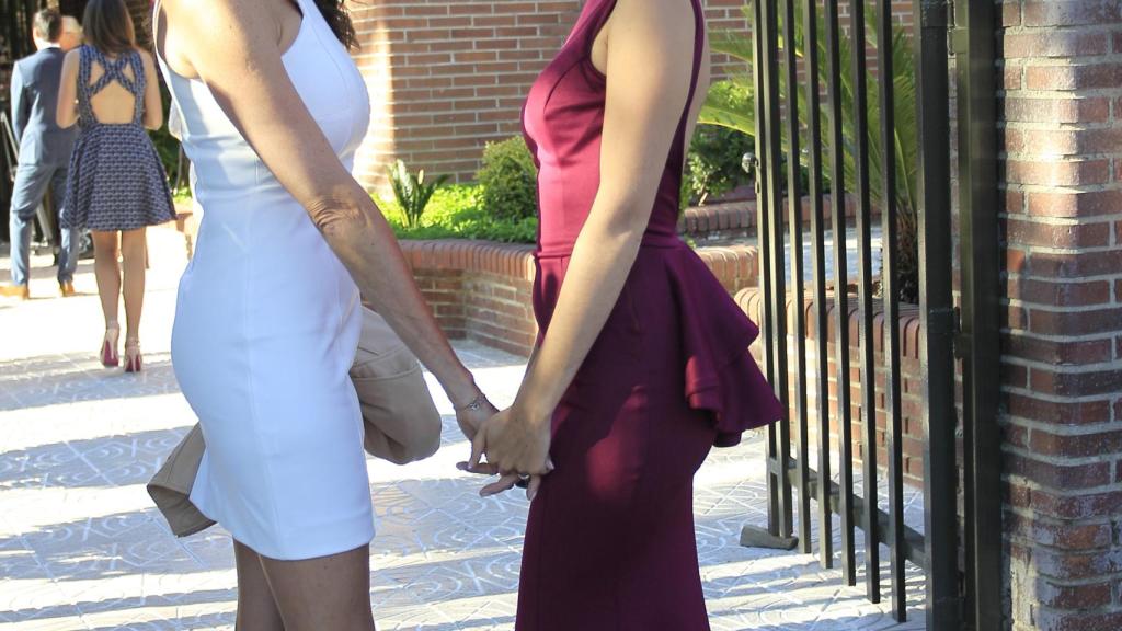 Paz Padilla y su hija, durante la graduación de ésta.