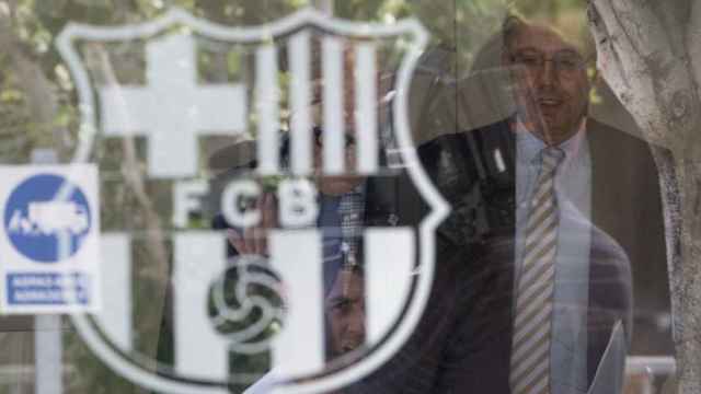 Bartomeu, presidente del Barça, en las oficinas del club.