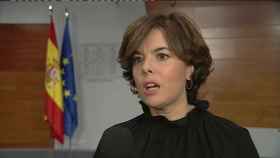 Soraya Sáenz de Santamaría: Puigdemont es un dirigente fuera de la Ley
