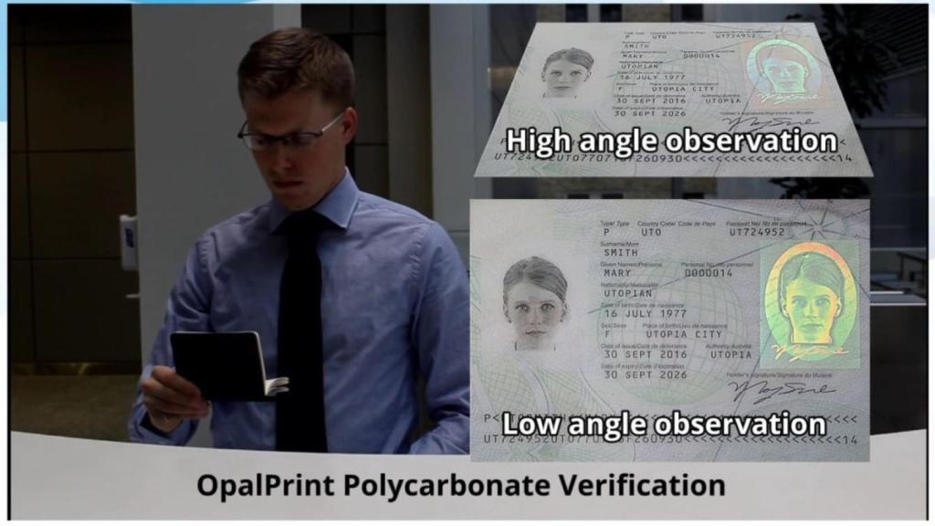 Demostración de verificación con el sistema OpalPrint.