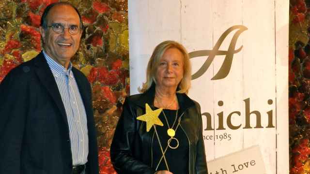Juan Carlos y su mujer en un evento de Amichi.