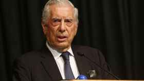 Vargas Llosa en un evento en Chile.