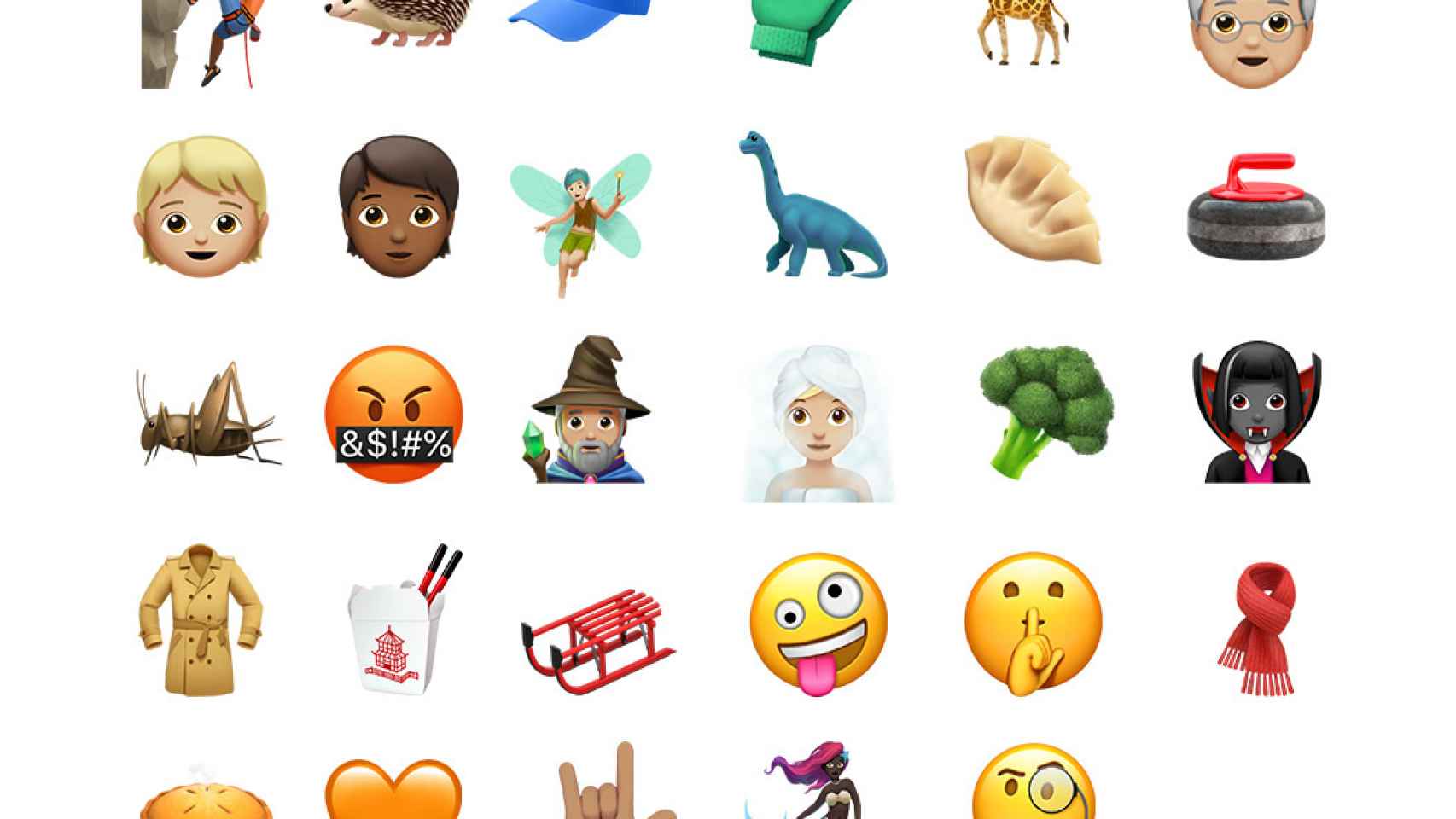 Emojis de iOS.