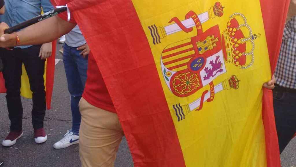 Antonio ha llegado desde Tarragona para la manifestación.