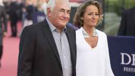 Dominique Strauss-Kahn y su esposa Myriam L'Auffoir