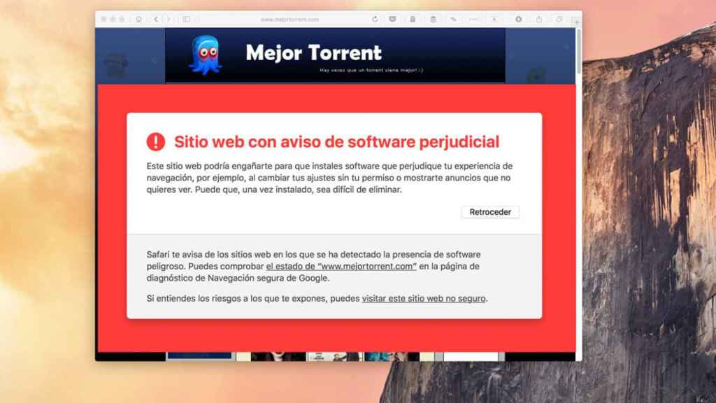 MejorTorrent ha sido bloqueada por los navegadores más ...