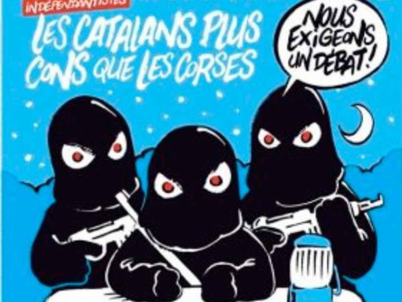Más tontos que los Corsos: 'Charlie Hebdo' se ríe del independentismo catalán