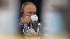 Putin en una conferencia de prensa en Sochi