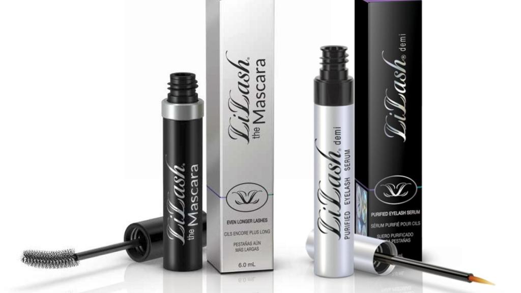 La nueva Máscara LiLash (izda.) junto al serum purificado para pestañas de la misma marca.