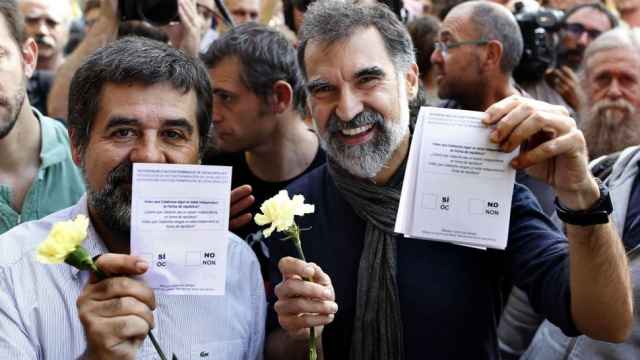 Jordi Sánchez y Jordi Cuixart controlan las plataformas que organizan las movilizaciones independentistas.