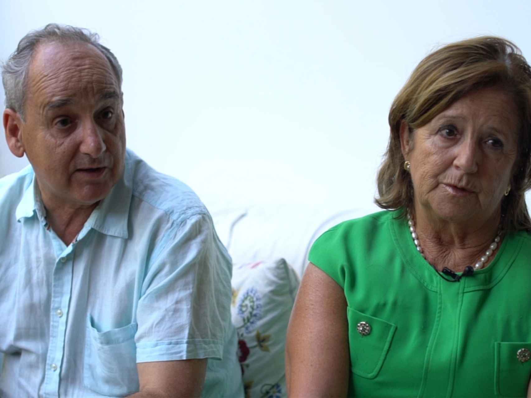 Los padres de Ignacio Echeverría, Joaquín y Ana, en la entrevista con EL ESPAÑOL