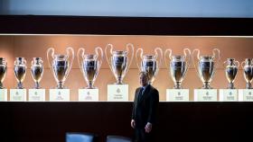 Florentino Pérez, en la sala de juntas del estadio Santiago Bernabéu.