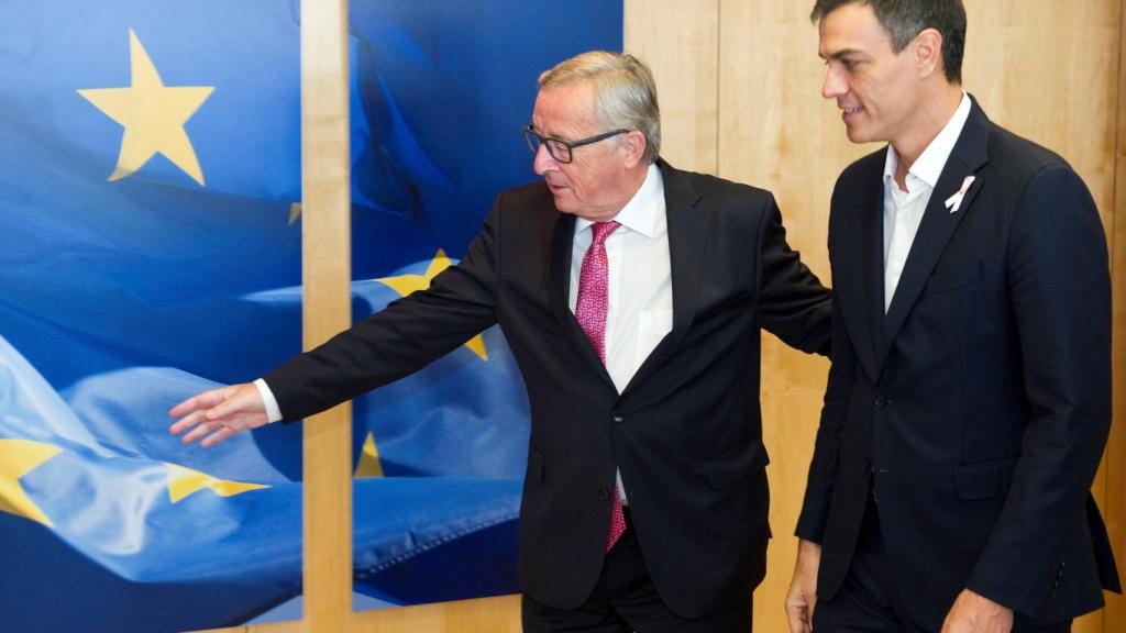 Sánchez se ha reunido con Juncker en Bruselas
