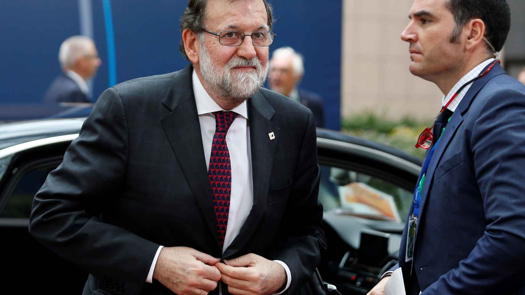 El presidente del Gobierno, Mariano Rajoy, este jueves en Bruselas.