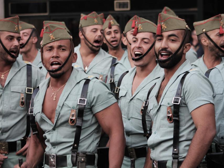 Legionarios españoles como los que, según Marta Rovira, iban a invadir Cataluña.