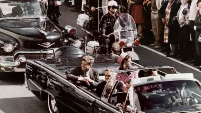 John F. Kennedy y Jacqueline Kennedy el 27 de marzo de 1963 en Washington.