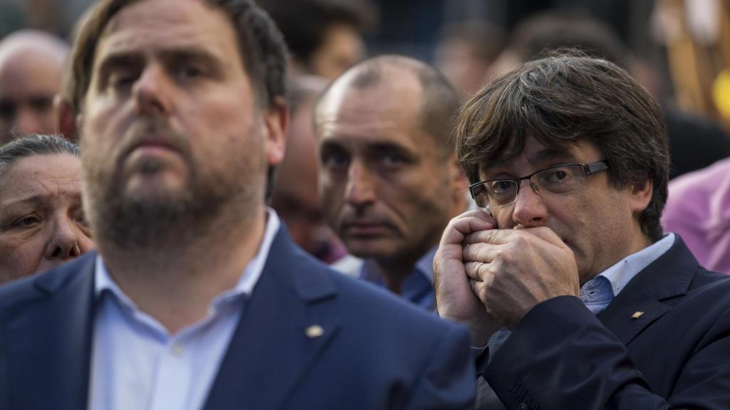 Junqueras y Puigdemont, en una imagen de archivo.