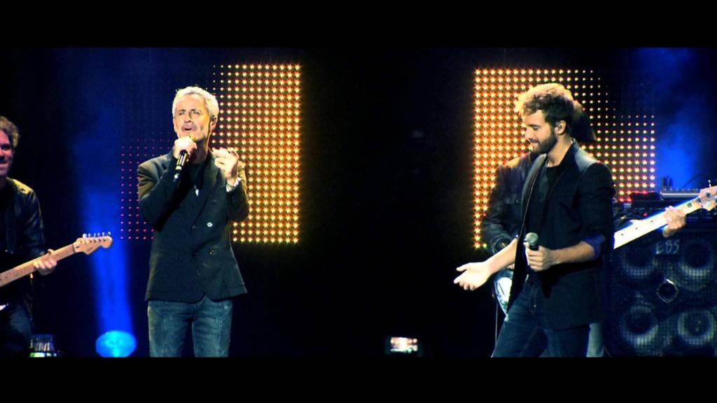 Sergio Dalma y Pablo Alborán, actuando juntos.