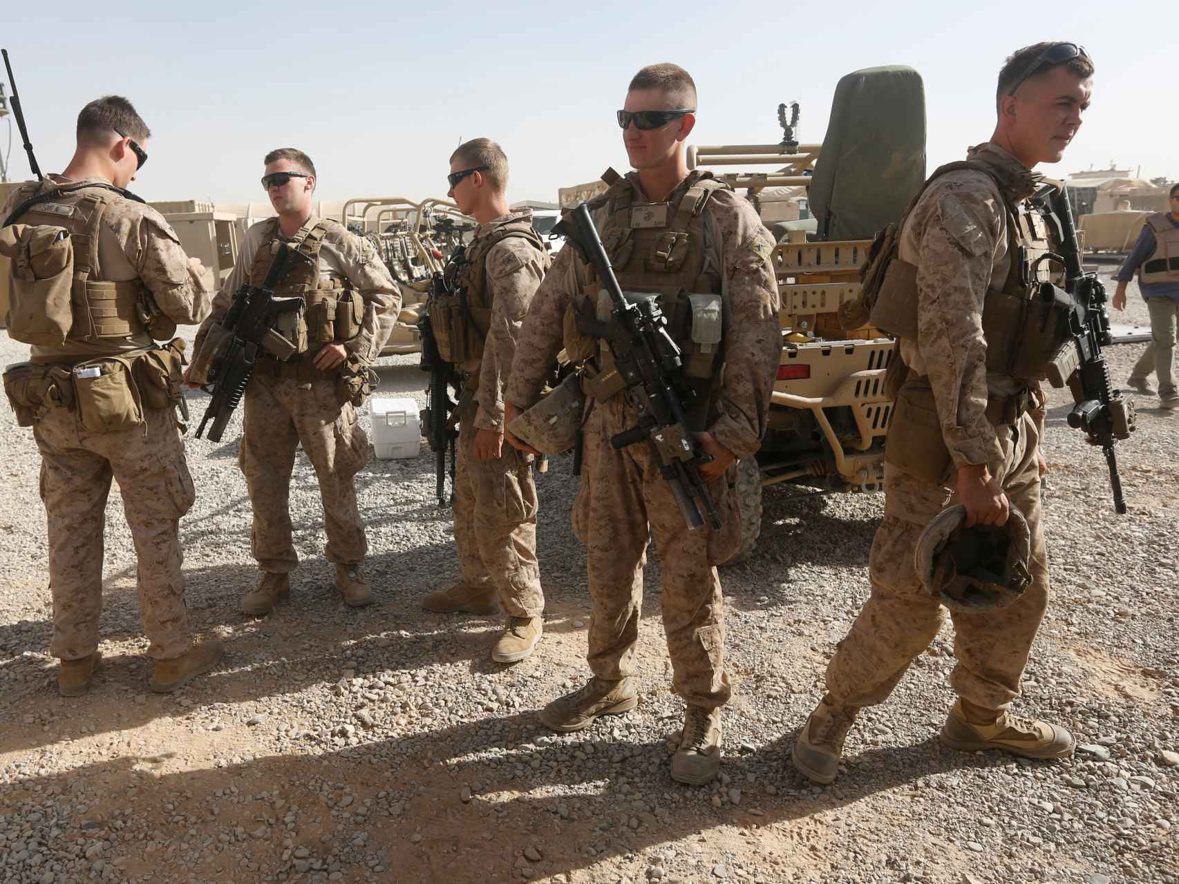 Marines estadounidenses en Afganistán.
