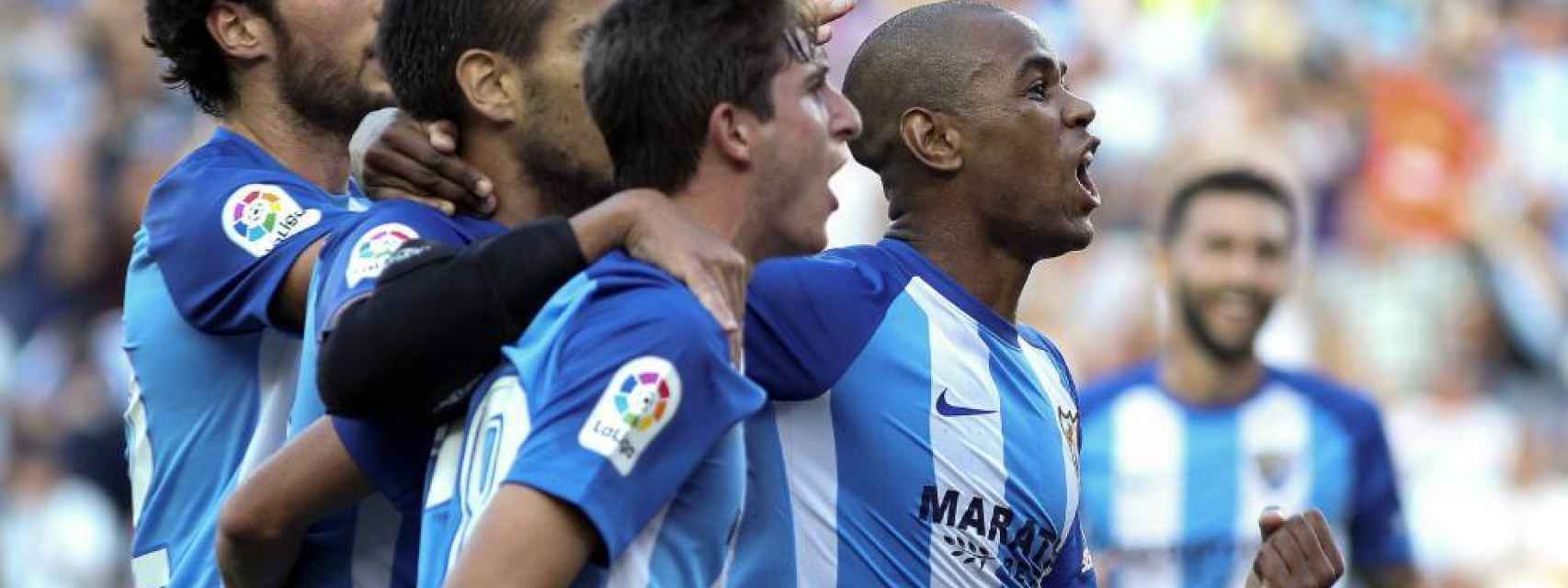 Jugadores del Málaga.