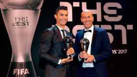 Cristiano Ronaldo y Zinedine Zidane galardonados con los premios The Best 2017