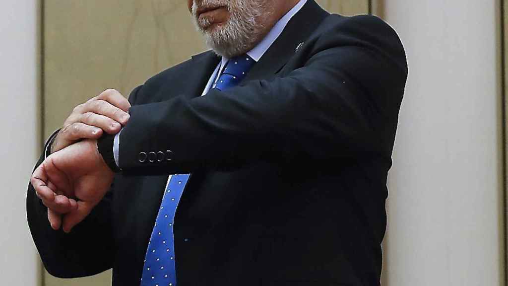 El fiscal general, José Manuel Maza, en el Parlamento.
