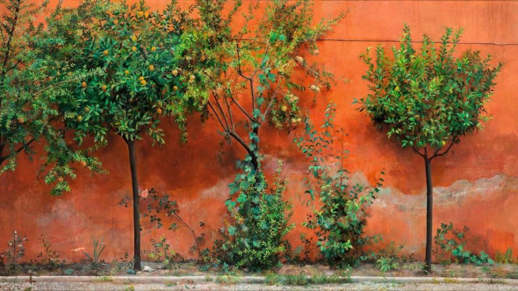 Un jardín pintado por Isabel.