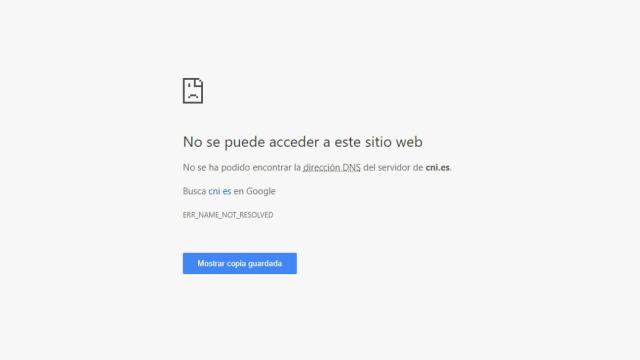 web cni no operativa hackeada