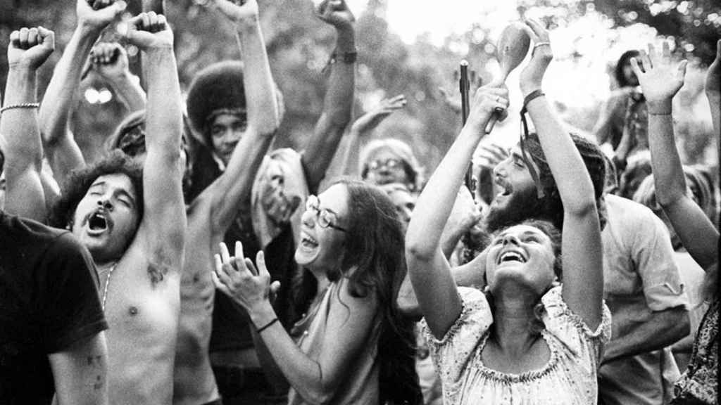 Los hippies en su momento álgido.