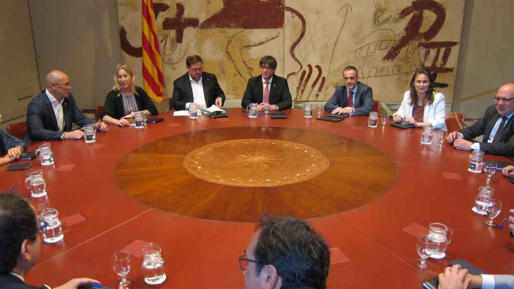Una reunión del exgobierno de Cataluña.
