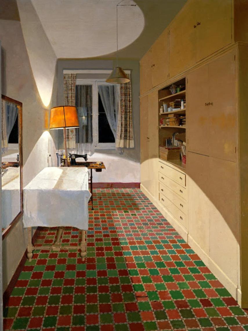 Isabel Quintanilla. Habitación de costura, 1974.