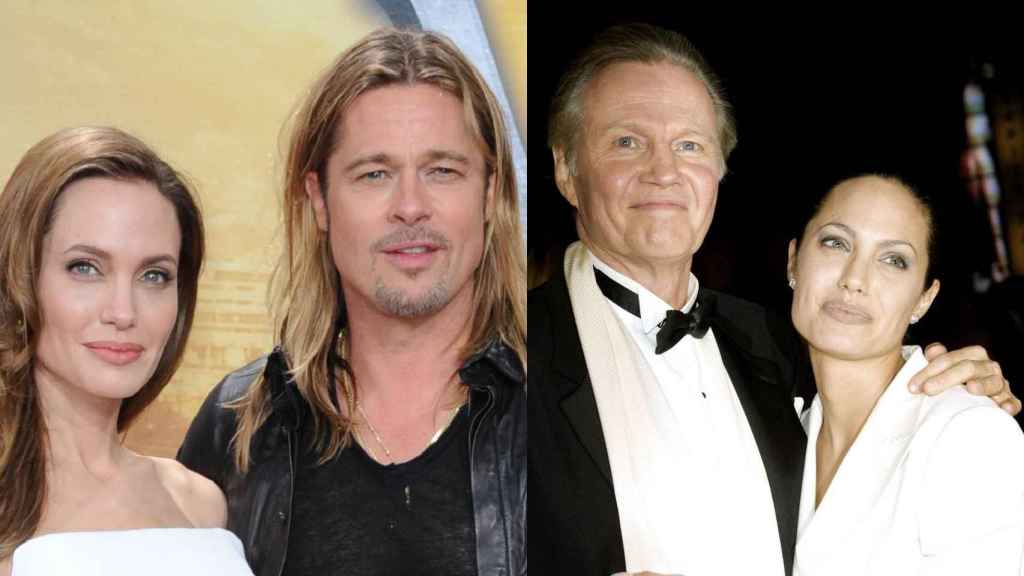 Brad Pitt tiene el mismo color de ojos que John Voight, padre de Angelina Jolie.