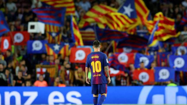 Messi, en el Camp Nou.