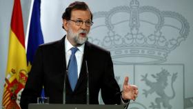 El presidente del Gobierno, Mariano Rajoy, este viernes en Moncloa.