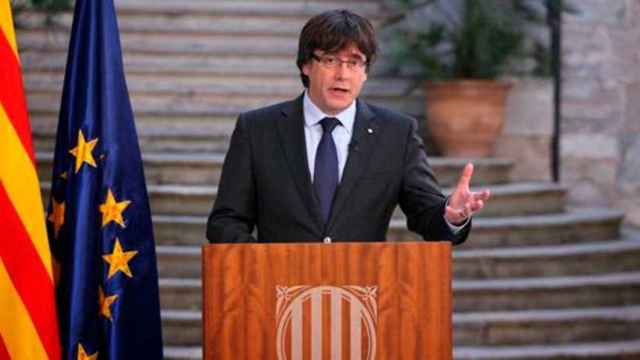 Carles Puigdemont, Preisdente de la Generalitat cesado tras la aplicación del 155