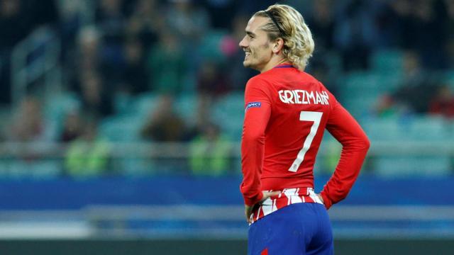 Griezmann, durante el encuentro de Champions ante el Qarabag.